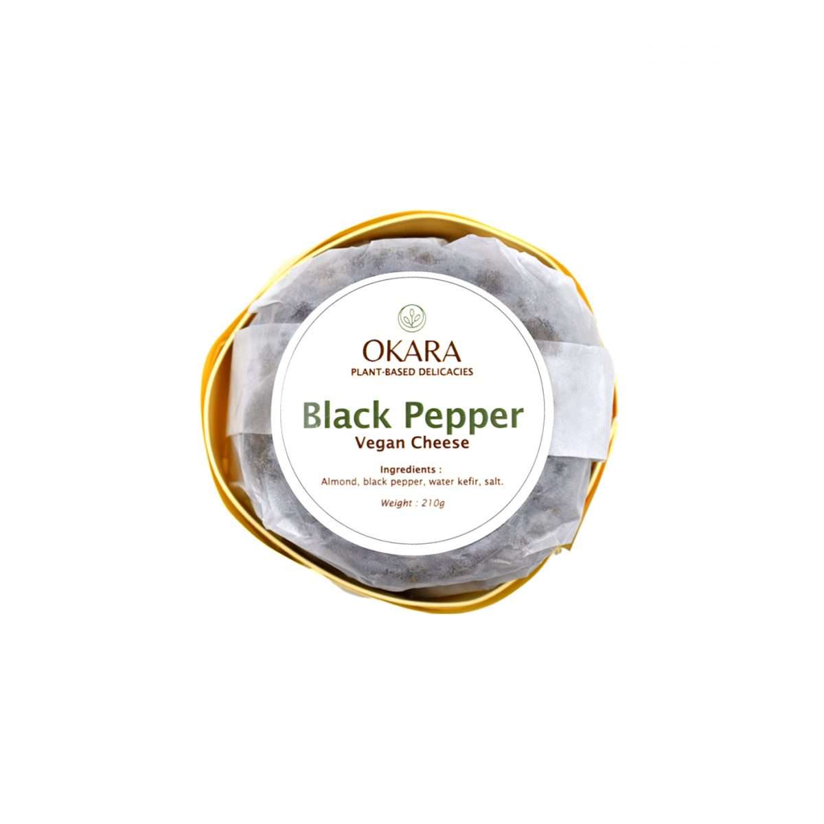 Okara Black Pepper Vegan Cheese - Bali Direct - Bali's Online