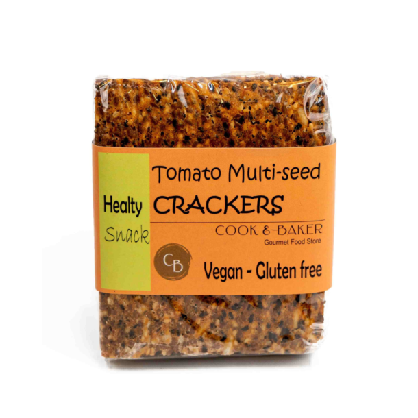 Vegan and Gluten-Free Tomato Basil Crackers