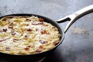 Pasta Frittata with Bacon