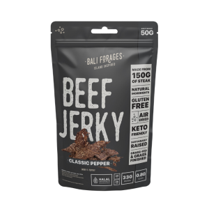 Black Pepper Beef Jerky from Bali Forages