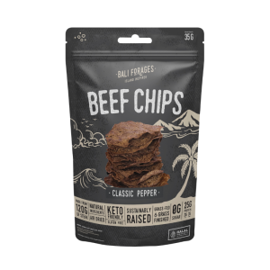 Beef Chips Black Pepper from Bali Forages