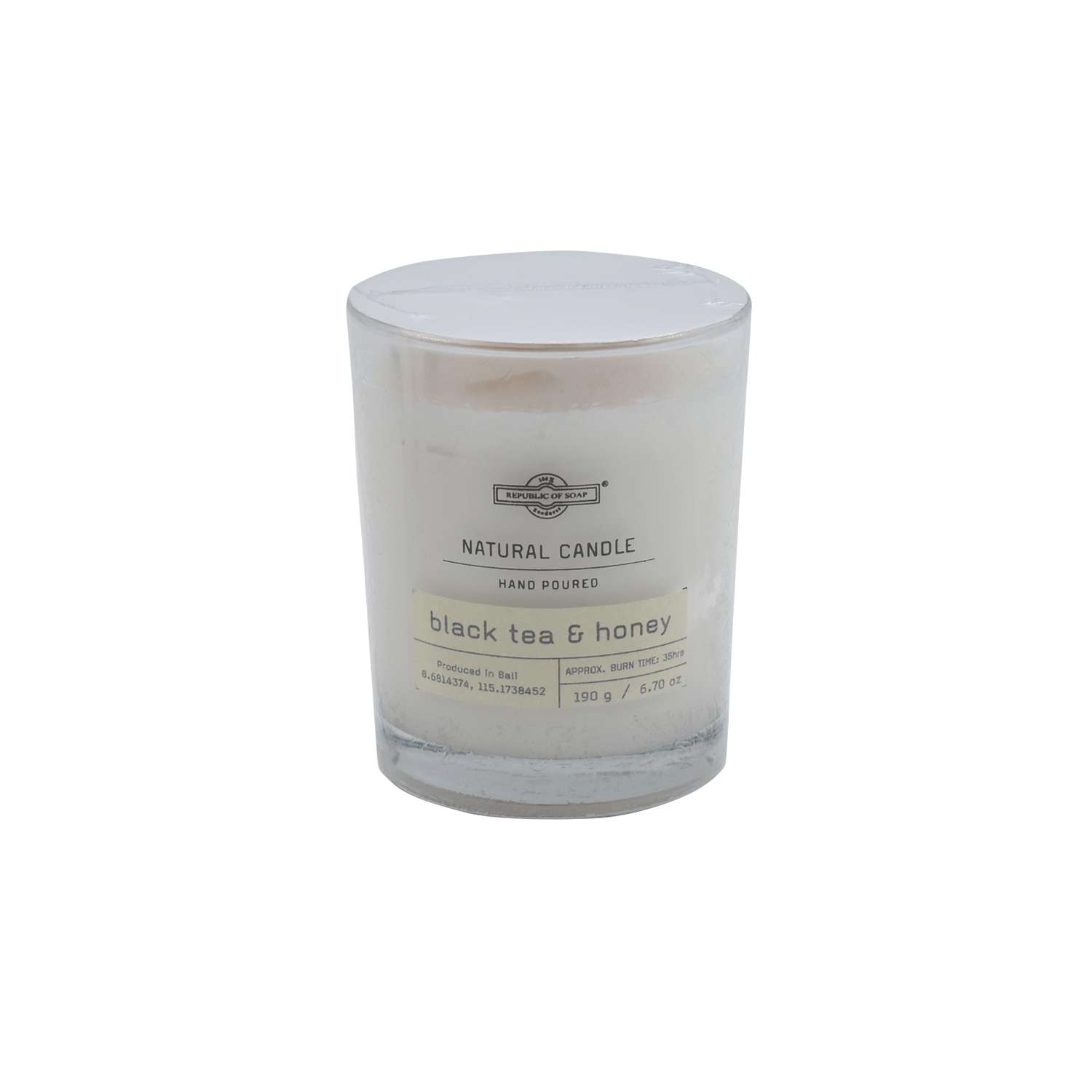 Scented Candle Black Tea & Honey Bali Direct Bali's Online Store