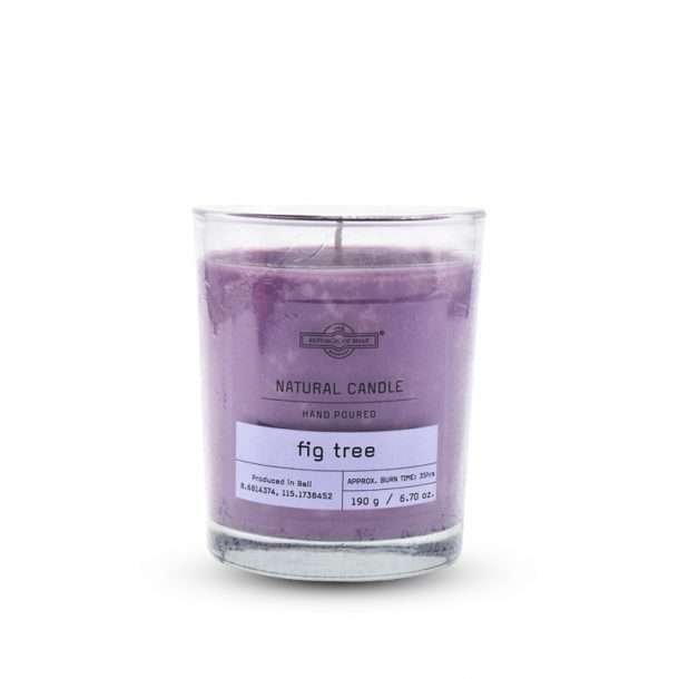 Scented Candle - Black Tea & Honey peony fig tree