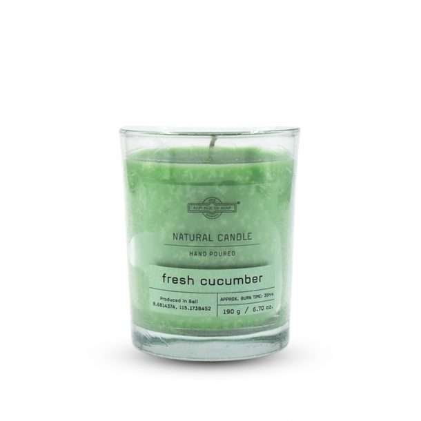 Scented Candle - Black Tea & Honey fresh cucumber