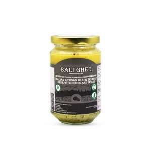 black truffle ghee with herbs and spices
