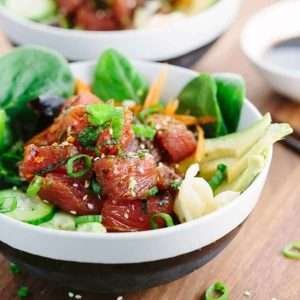 easy homemade tuna poke bowl recipe