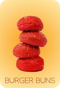 red burger buns side icon image banner