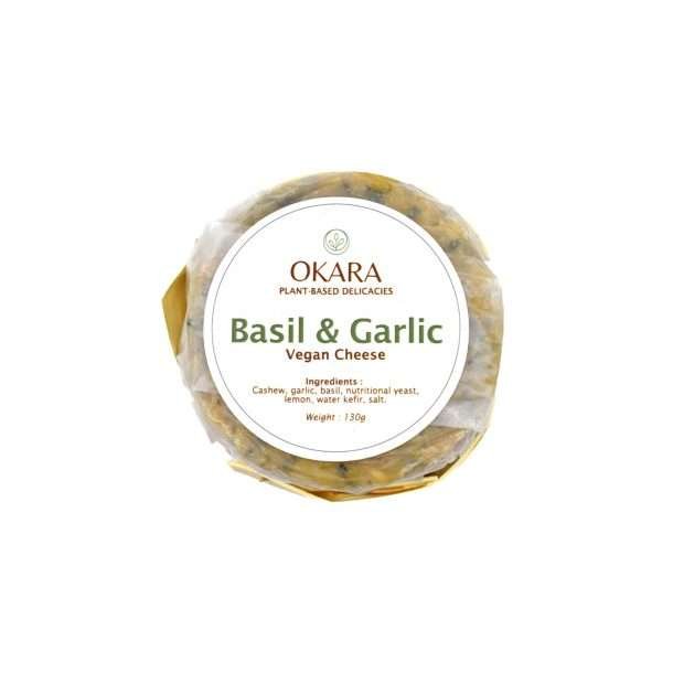 Okara Basil and Garlic Vegan Cheese