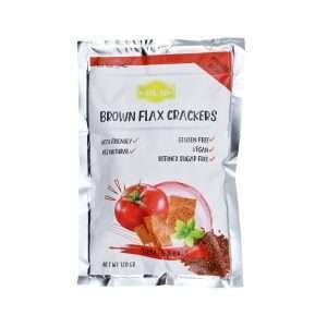 Brown Flax Crackers Tomato & Basil from Eat Up