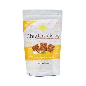 Chia Crackers Sour Cream & Onion Flavor from Eat Up