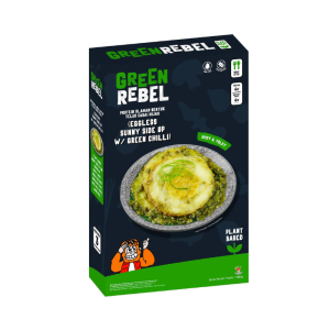 Eggless Sunny Side Up with Green Chilli from Green Rebel