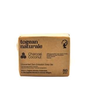 Charcoal Coconut Unscented Soap Bar from Togean Naturale