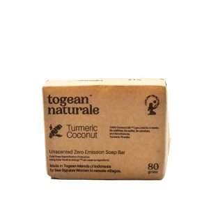 Turmeric Coconut Unscented Soap Bar from Togean Naturale