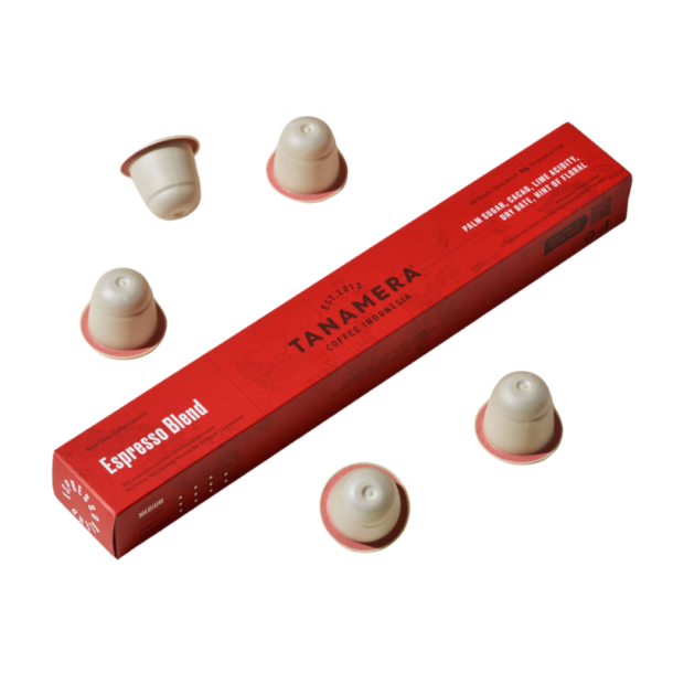 Espresso Blend Compostable Capsule from Tanamera Coffee