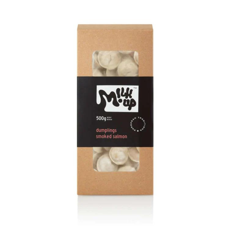 Dumplings Smoked Salmon from Milk Up
