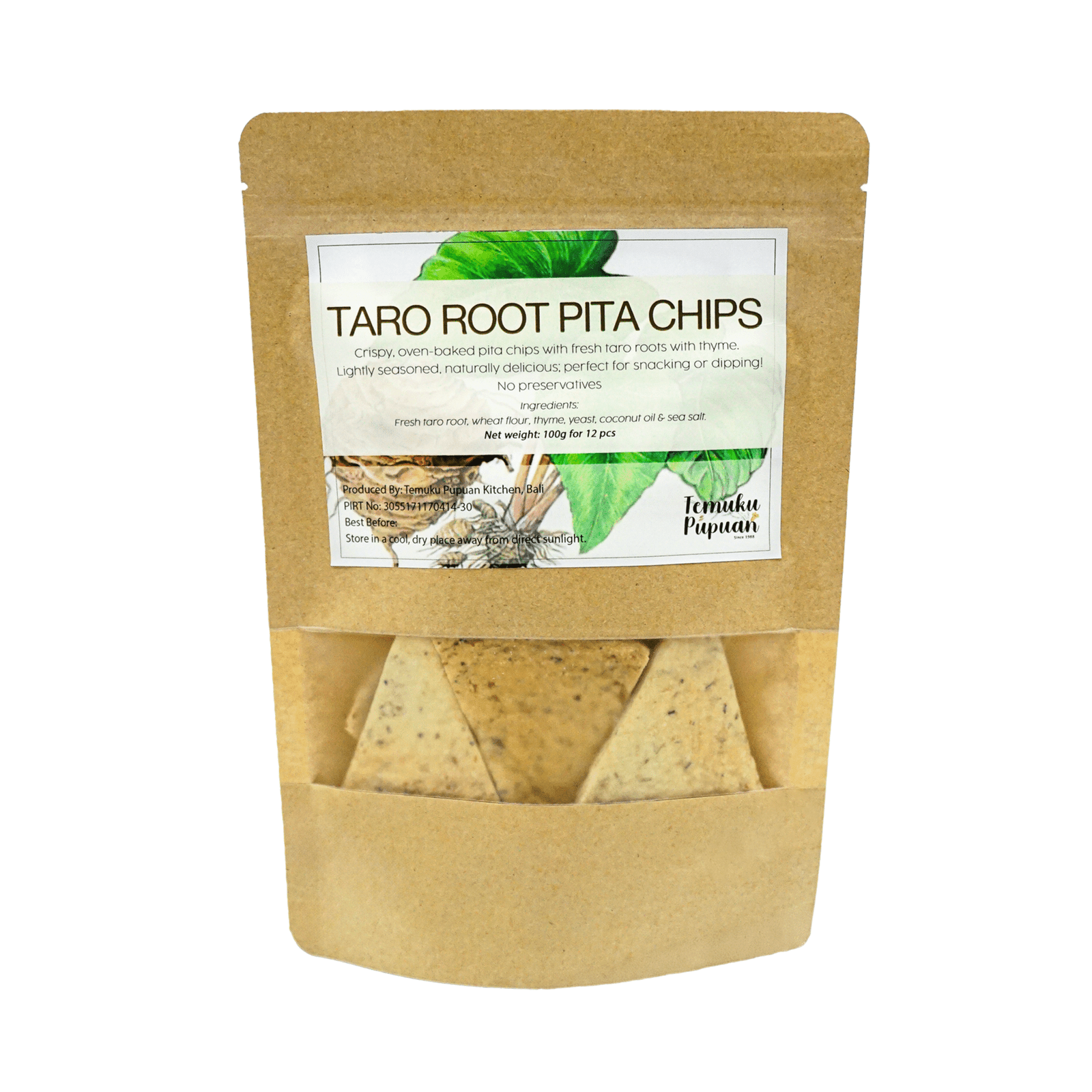 TMK Taro Root Thyme Pita Chips 100g