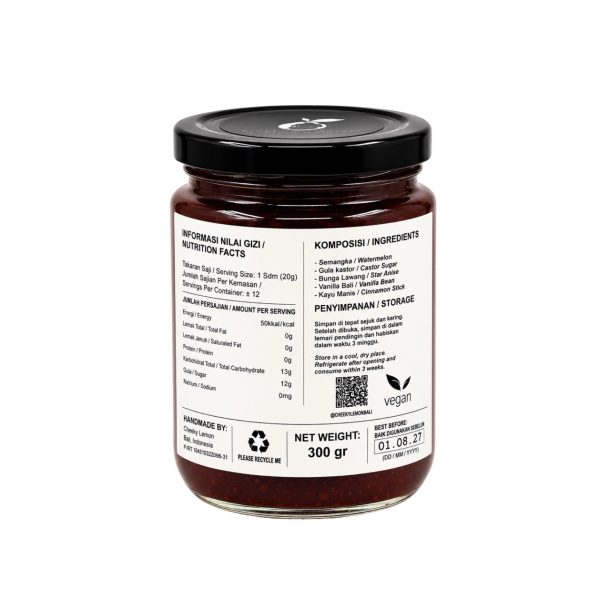 CKL Watermelon & Bali Vanilla Jam 300g