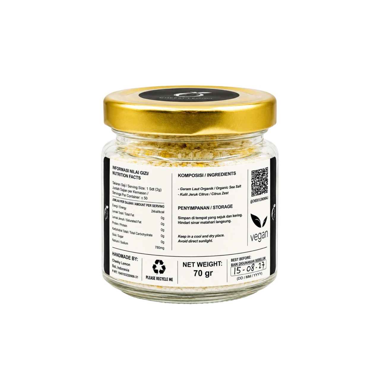 CKL Artisan Citrus Salt 70g