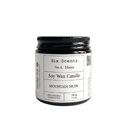 SXS Soy Wax Candle Mountain Musk 100g